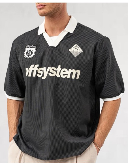 POLO OVERSIZE SOCCER NOIR