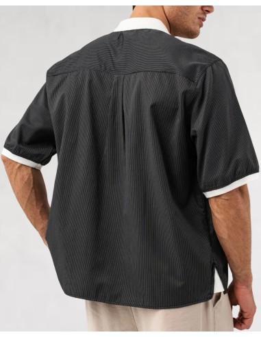 POLO OVERSIZE SOCCER NOIR