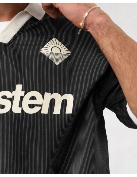 POLO OVERSIZE SOCCER NOIR