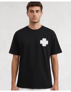 T-SHIRT BRODÉ "TRÈFLE" NOIR 2