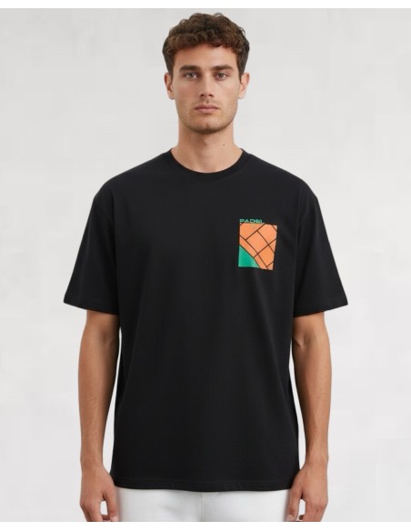 T-SHIRT "PADEL" NOIR