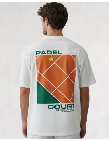 T-SHIRT "PADEL" BLANC