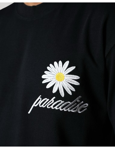 T-SHIRT REGULAR NOIR "PARADISE"