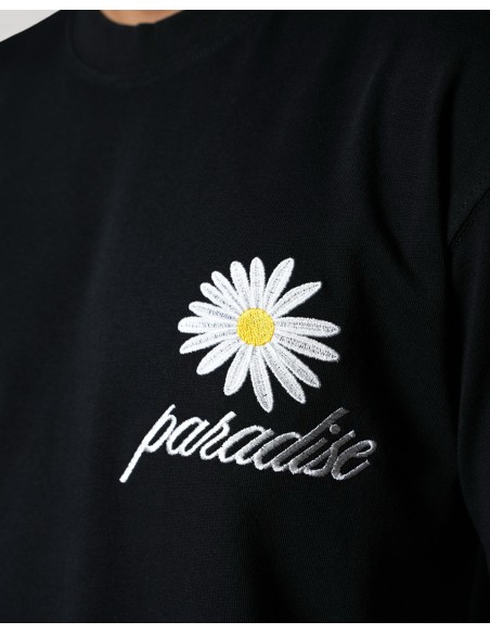 T-SHIRT REGULAR NOIR "PARADISE"