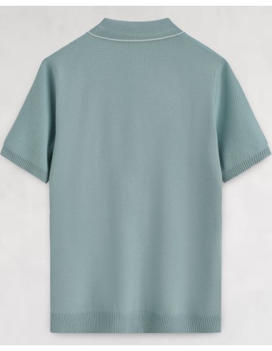 POLO MANCHES COURTES BI-MATIERE VERT...