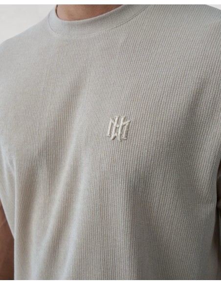 T-SHIRT TEXTURÉ SOUPLE BEIGE