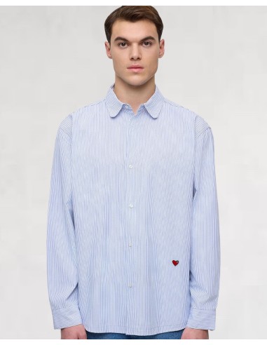 CHEMISE REGULAR FIT À RAYURES BLEU