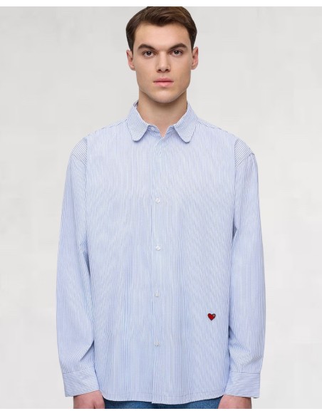 CHEMISE REGULAR FIT À RAYURES BLEU