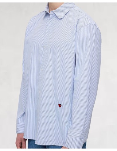 CHEMISE REGULAR FIT À RAYURES BLEU