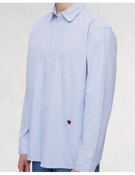 CHEMISE REGULAR FIT À RAYURES BLEU