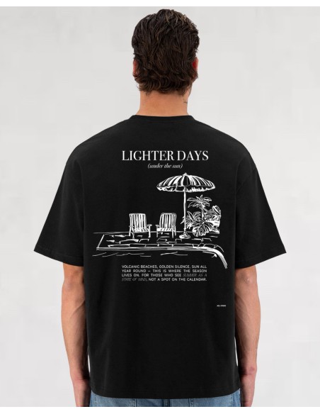 T-SHIRT "LIGHTER DAYS" NOIR