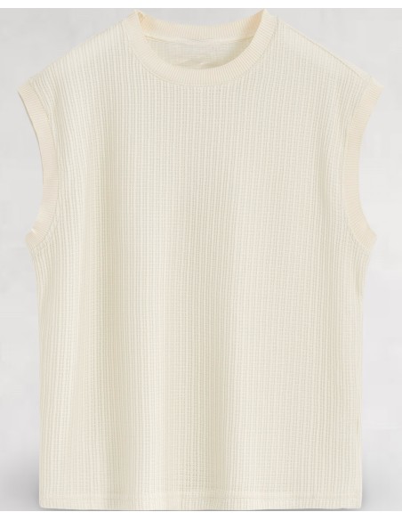 ENSEMBLE SHORT DEBARDEUR ECRU