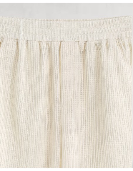 ENSEMBLE SHORT DEBARDEUR ECRU