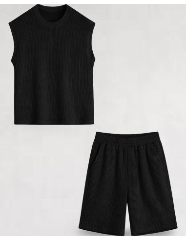 ENSEMBLE SHORT DEBARDEUR NOIR