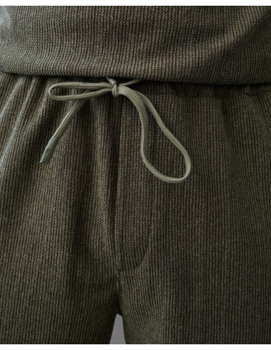 SHORT TEXTURÉ SOUPLE KHAKI