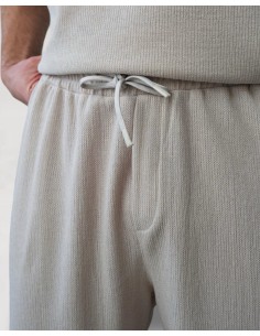 SHORT TEXTURÉ SOUPLE BEIGE 2