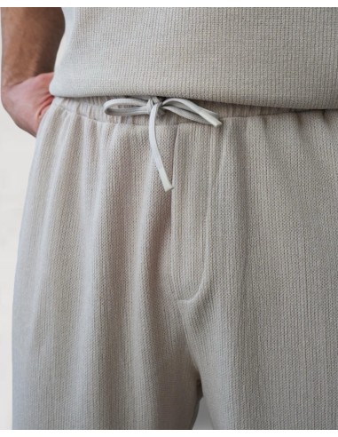 SHORT TEXTURÉ SOUPLE BEIGE